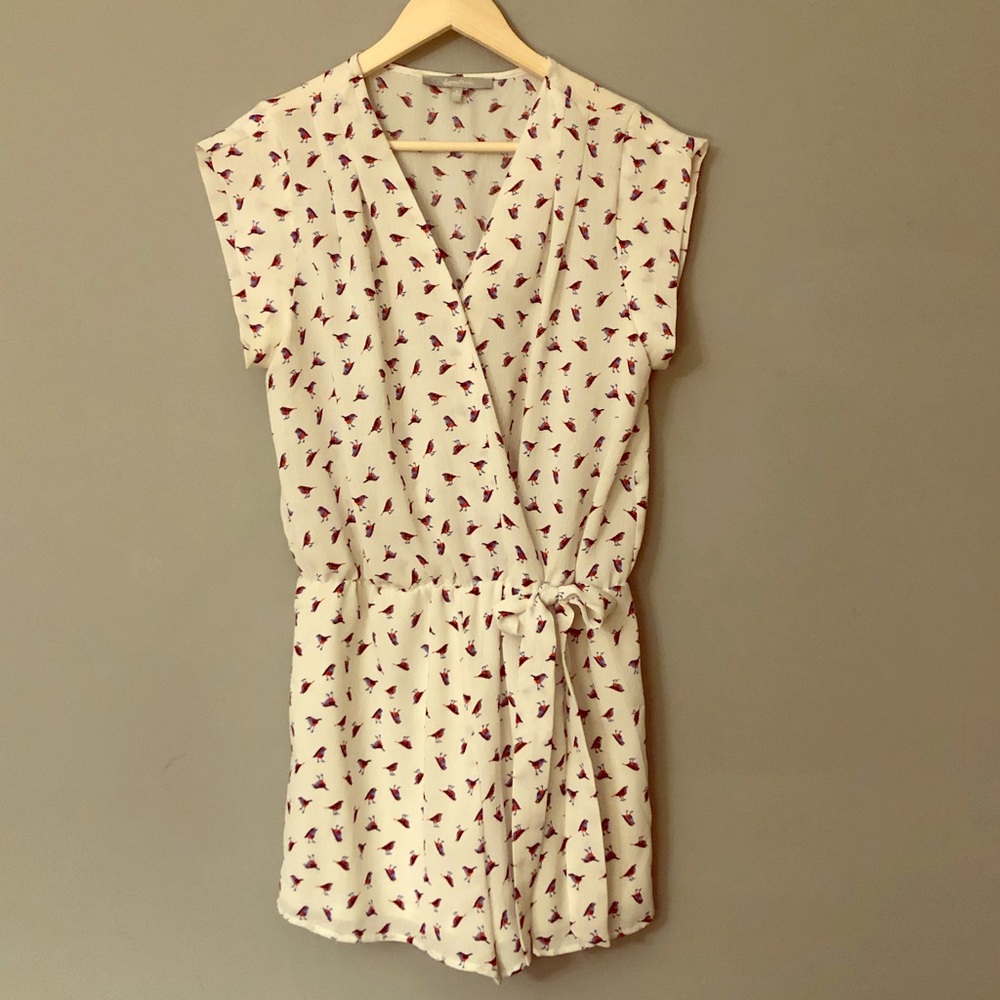 Adorable Romper with Bird Pattern by Sweet Rain